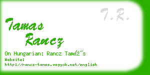 tamas rancz business card